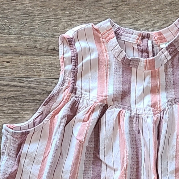 Gently Loved- ANA - Brown, Tan, Rust Striped Swing Top - Size XL - Picture 4 of 5